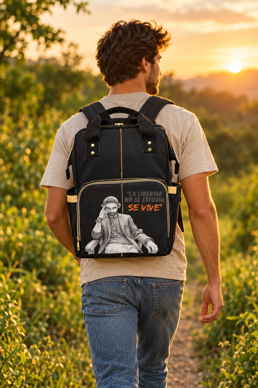 Mochila Urbana - "La libertad no se estudia, se vive" by Antonini