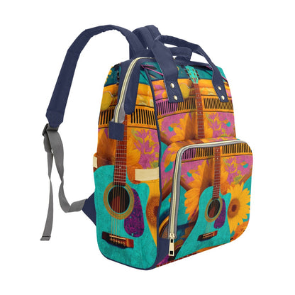 Mochila Retro “Vintage Roadtrip” – Diseño Colorido Inspirado en Viajes y Música