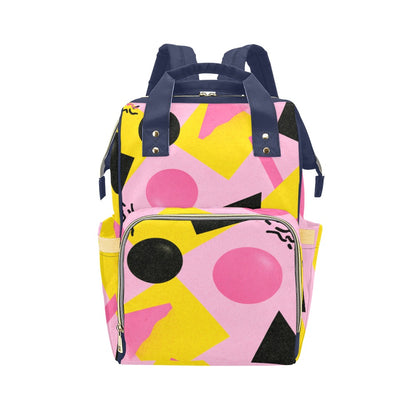 Mochila de Viaje Estampada Formas Geométricas Coloridas