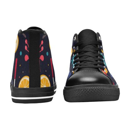 Lonas verano Zapatos clásicos de lona de caña alta para mujer (modelo 017)