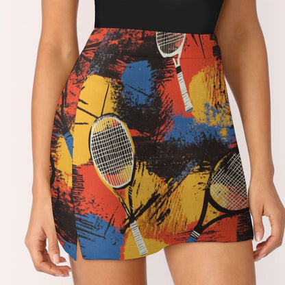 Falda Pantalón Anti-Vaciado Tenis (Rojo-Anaranjado): En la Pista