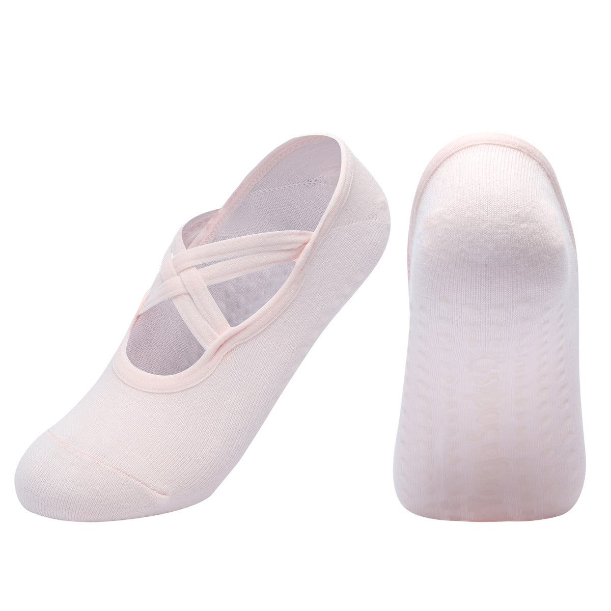 Calcetines de yoga sin espalda para mujer con goma antideslizante en la parte inferior, de fitness corporal para baile y pilates