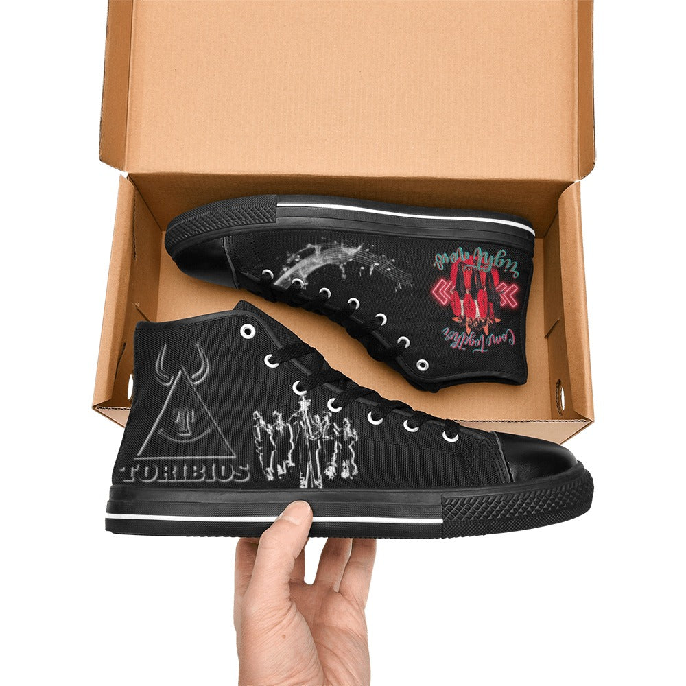 Lonas Toribios come together Zapatos de lona de caña alta para hombre