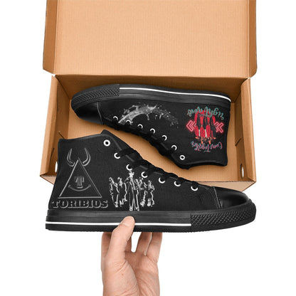 Lonas Toribios come together Zapatos de lona de caña alta para hombre