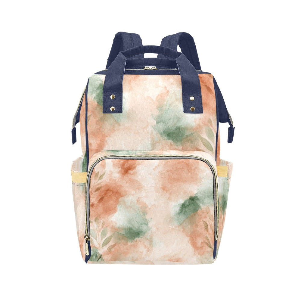 Mochila de Viaje Estampada Flores Claras y Tonos Pastel