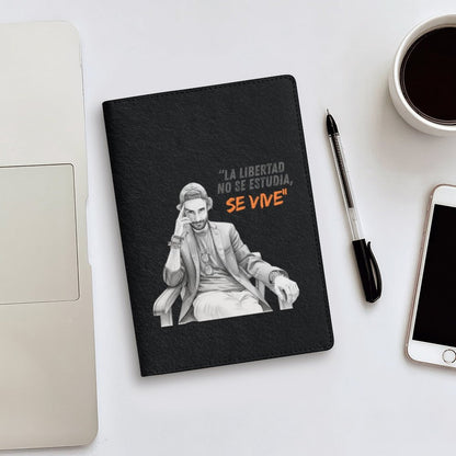 Cubierta de Cuaderno y Libro A5 Personalizada – "La libertad no se estudia, se vive"