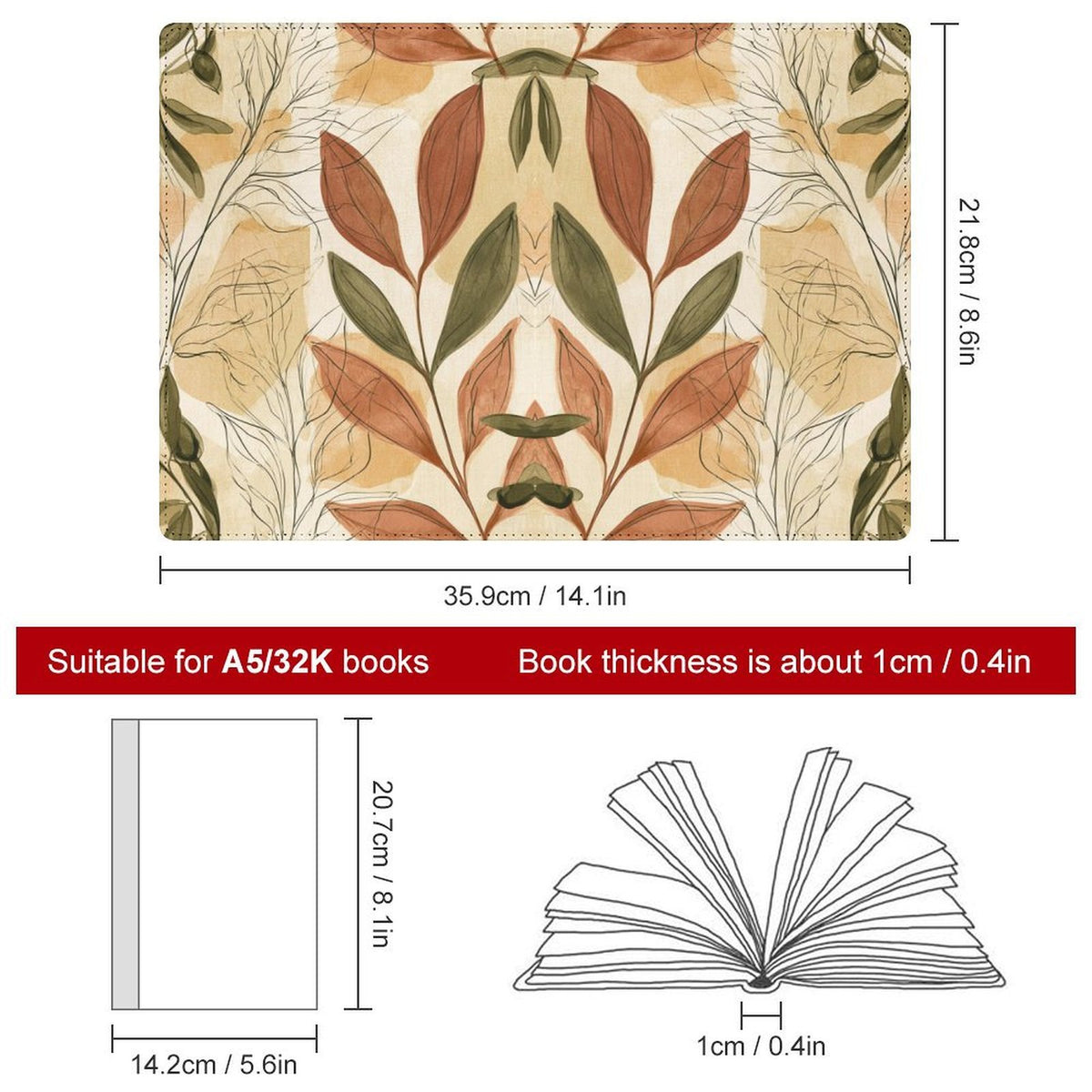 Cubierta de Cuaderno Personalizado "Quiet Nature" | PU Premium A5