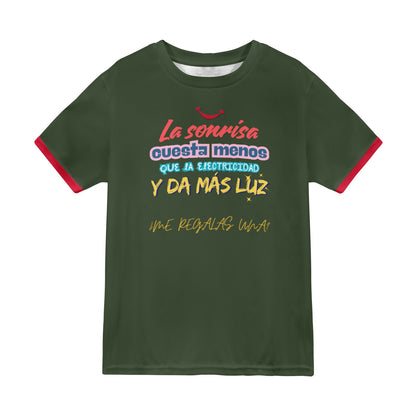 La sonrisa cuesta menos que la electricidad | Camiseta Original y Regalo Inspirador