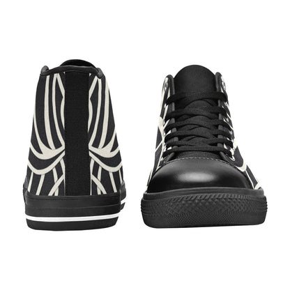 Lonas minimalista Zapatos clásicos de lona de caña alta para hombre (modelo 017)