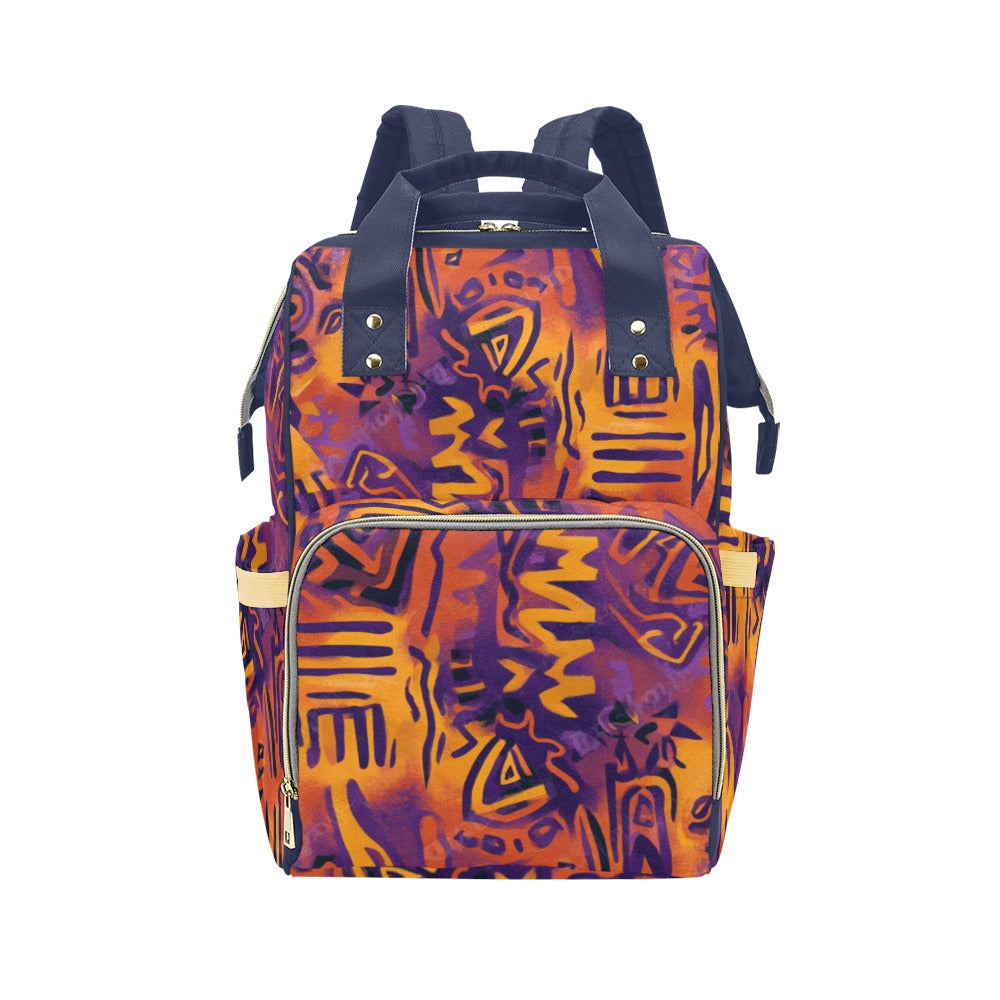 Mochila de Viaje Estampado Tribal y Étnico Vibrante