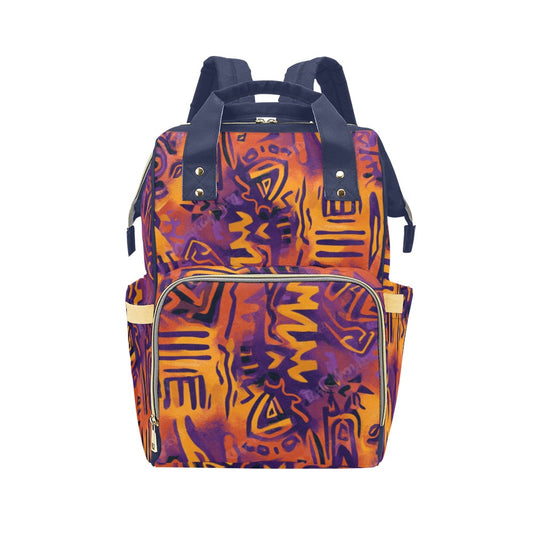 Mochila de Viaje Estampado Tribal y Étnico Vibrante