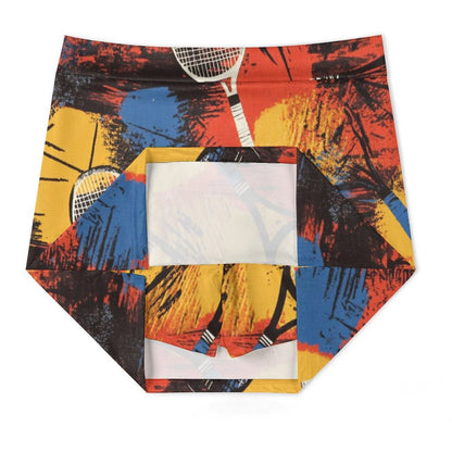 Falda Pantalón Anti-Vaciado Tenis (Rojo-Anaranjado): En la Pista