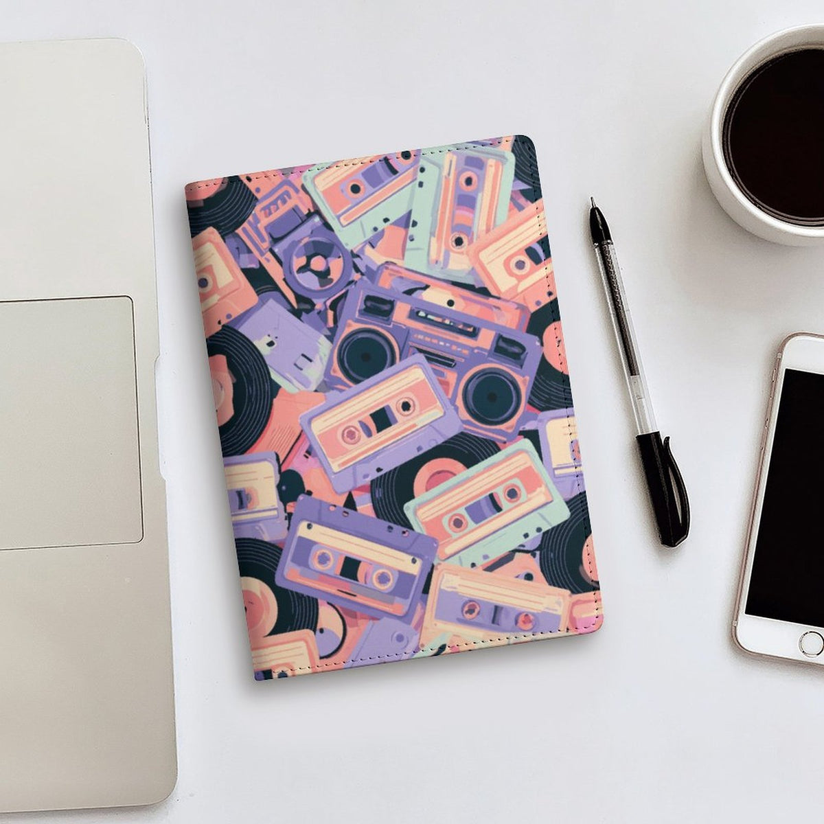 Cubierta de Cuaderno Personalizado "Ritmo Ochentero" | PU Premium A5