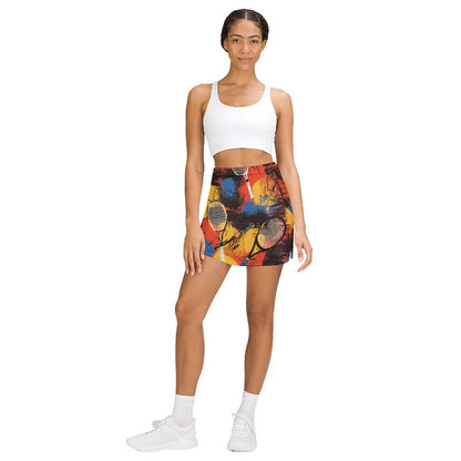 Falda pantalón anti-vaciado de corte A con bolsillo