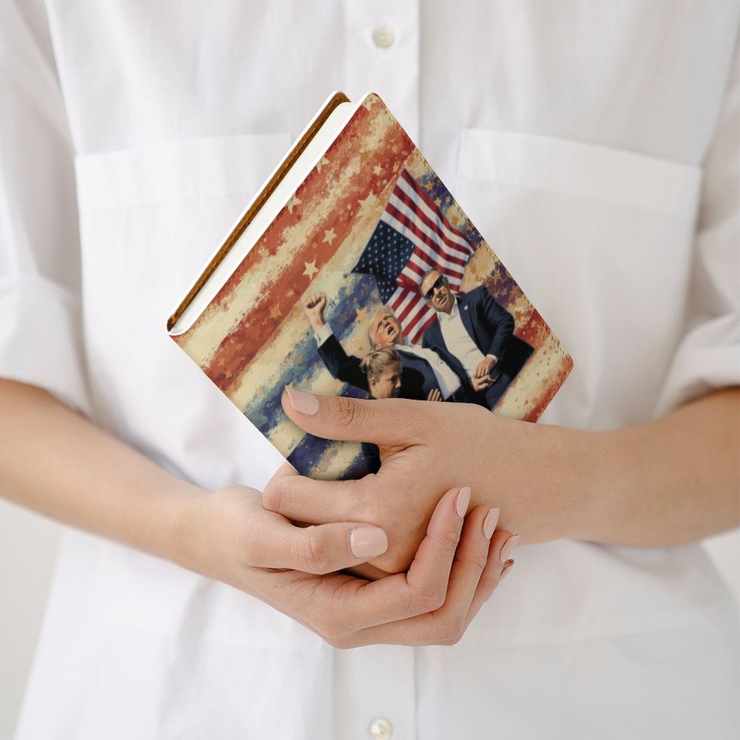 Cubierta de Cuaderno personalizado Trump Pensilvania 2024 – Edición Victory (A5)