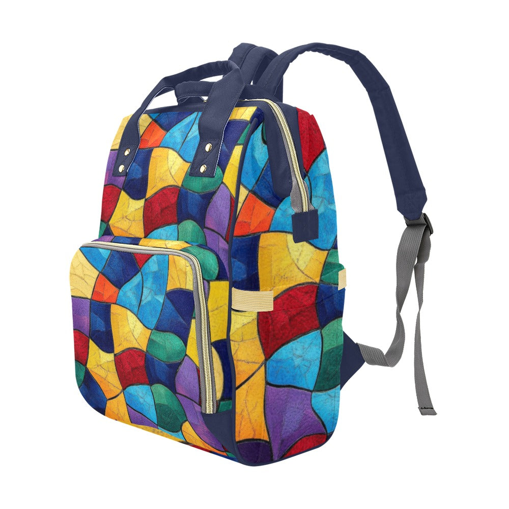 Mochila multicolor Bolsa para pañales multifunción (modelo 1688)