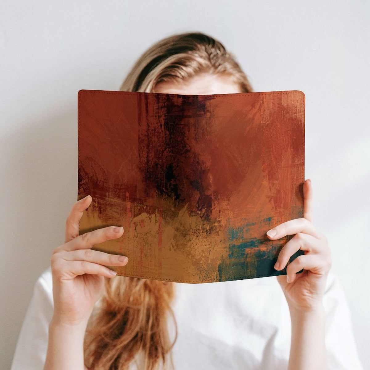 Cubierta de Cuaderno Personalizado "Atardecer Cálido" | PU Premium A5