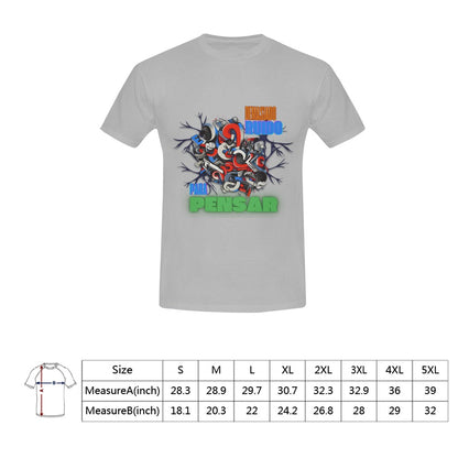 Demasiado ruido Camiseta para hombre en talla estadounidense (solo impresión frontal)