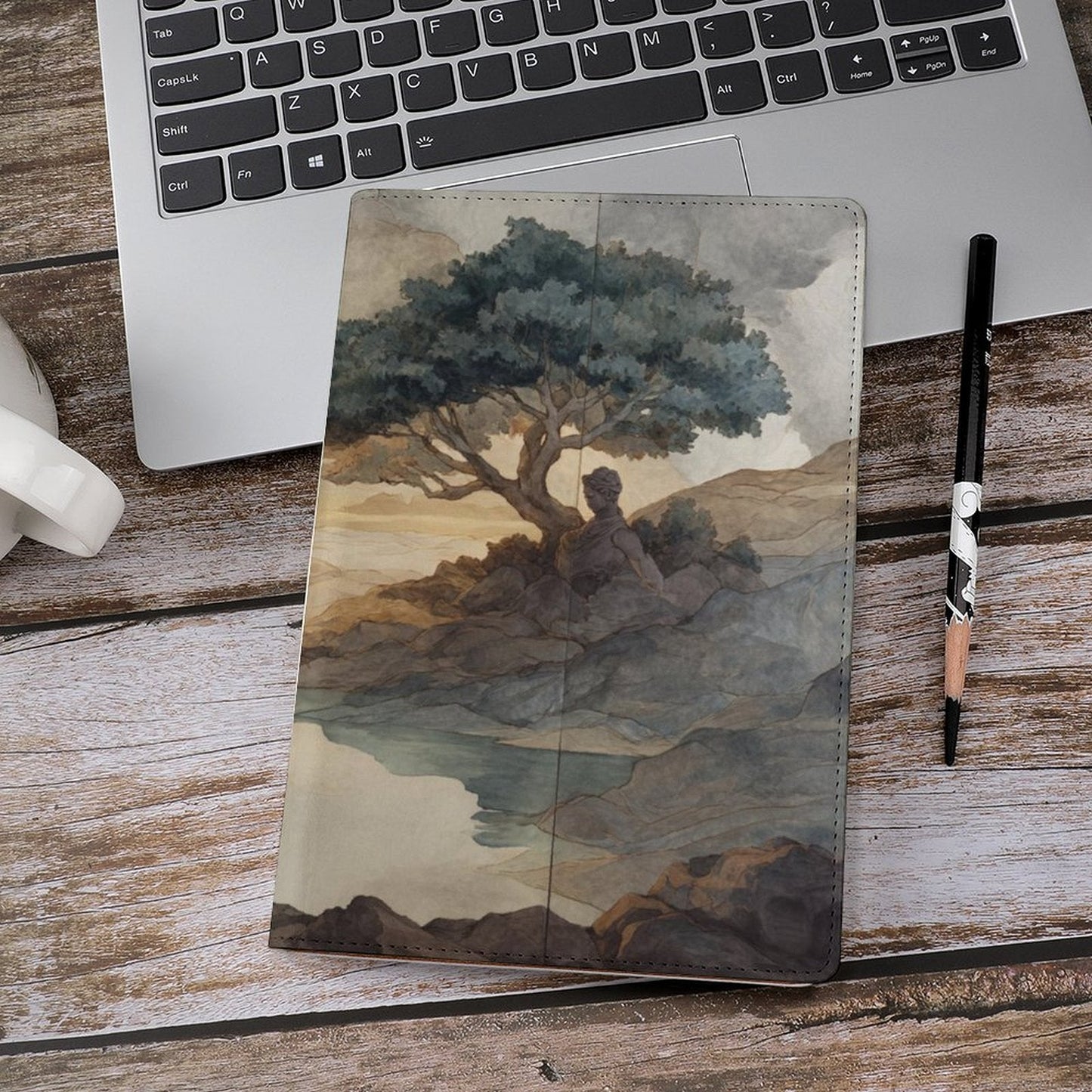 Cubierta de Cuaderno Personalizado Estoica (A5): Paz y Reflexión