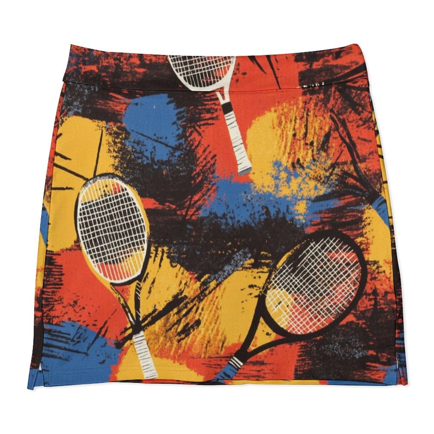 Falda Pantalón Anti-Vaciado Tenis (Rojo-Anaranjado): En la Pista